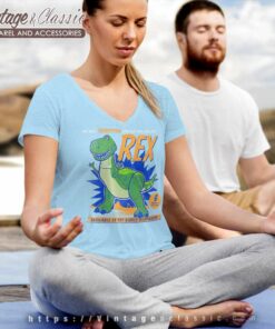Toy Story 4 Rex Terrifying Dinosaur Shirt 5 Toy Story 4 Rex Terrifying Dinosaur V Neck TShirt