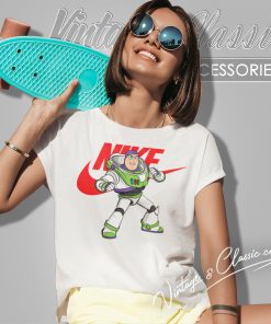 Toy Story Buzz Lightyear Nike Logo Women T Shirt