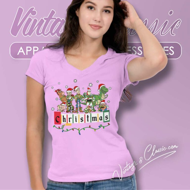 Toy Story Christmas Shirt Gift For Fans V Neck TShirt Toy Story Christmas Shirt Gift For Fans V Neck TShirt