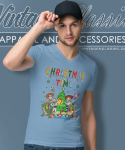 Toy Story Christmas Time V Neck TShirt