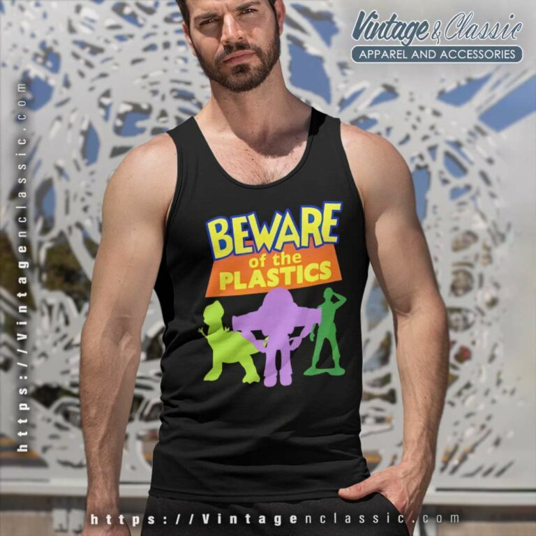 Toy Story Disney Beware Of The Plastics Tank Top Racerback Toy Story Disney Beware Of The Plastics Tank Top Racerback