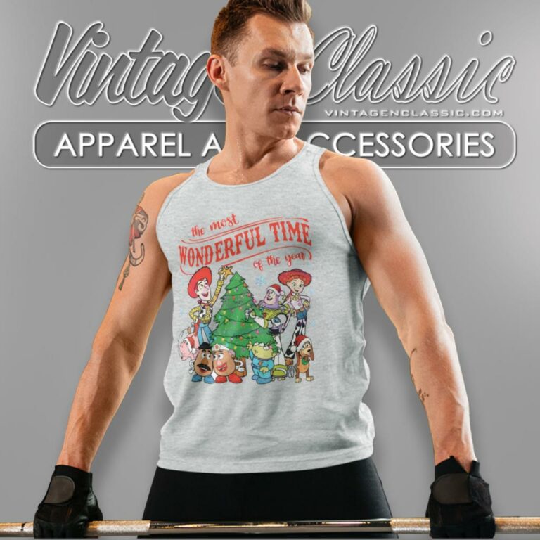 Toy Story Wonderful Time Of The Year Tank Top Racerback Toy Story Wonderful Time Of The Year Tank Top Racerback