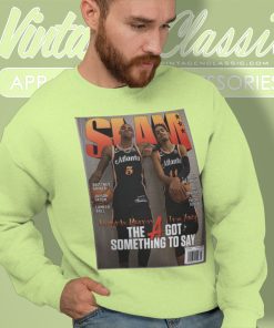 Trae Young And Dejounte Murray Atlanta Hawks Nba Slam Cover Shirt 6 Trae Young And Dejounte Murray Atlanta Hawks Nba Slam Cover Sweatshirt