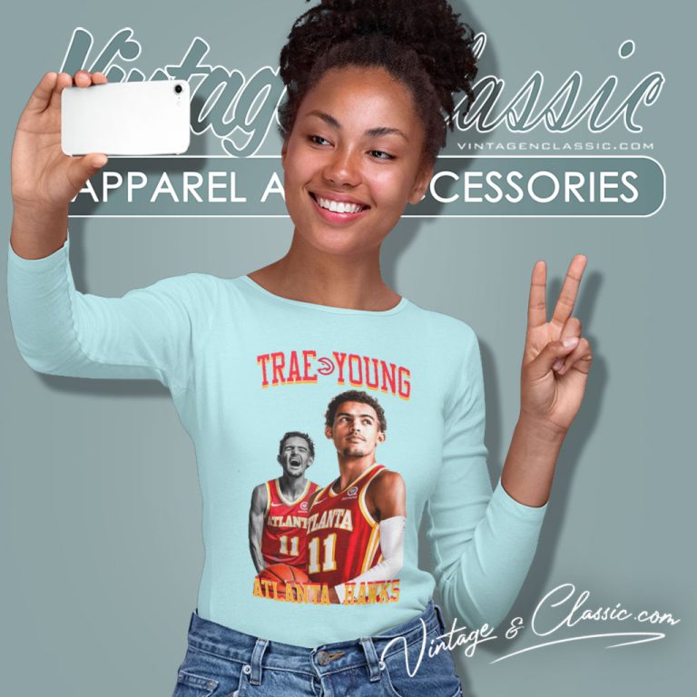 Trae Young Ice Trae Atlanta Hawks Long Sleeve Tee Trae Young Ice Trae Atlanta Hawks Long Sleeve Tee