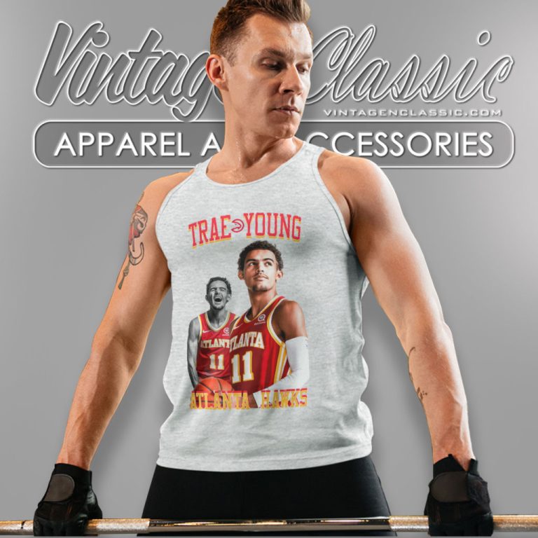 Trae Young Ice Trae Atlanta Hawks Tank Top Racerback Trae Young Ice Trae Atlanta Hawks Tank Top Racerback