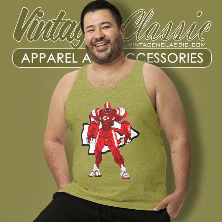 Transformer Robot Kansas City Chiefs Tank Top Racerback Transformer Robot Kansas City Chiefs Tank Top Racerback