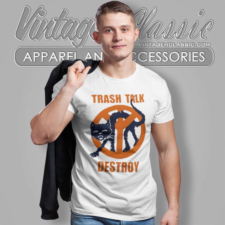 Trash Talk Destroy Logo Black Cat T Shirt Trash Talk Destroy Logo Black Cat T Shirt