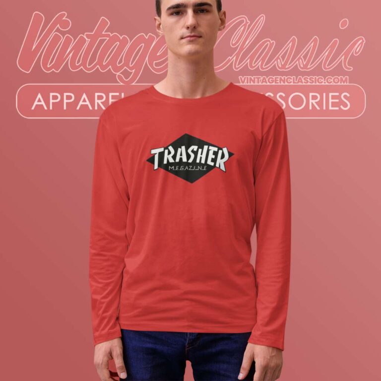 Trasher Thrasher Magazine Long Sleeve Tee Trasher Thrasher Magazine Long Sleeve Tee