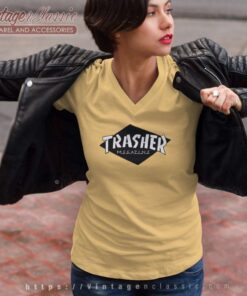 Trasher Thrasher Magazine V Neck TShirt