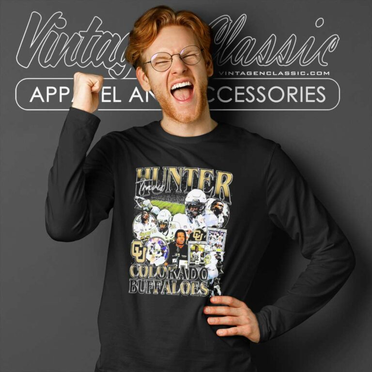 Travis Hunter Colorado Buffaloes Signature Long Sleeve Tee Travis Hunter Colorado Buffaloes Signature Long Sleeve Tee