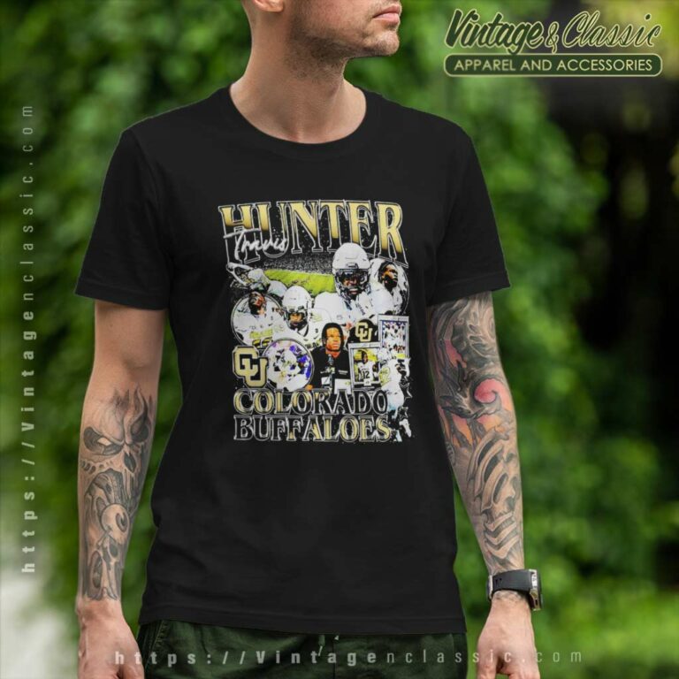 Travis Hunter Colorado Buffaloes Signature T Shirt Travis Hunter Colorado Buffaloes Signature T Shirt