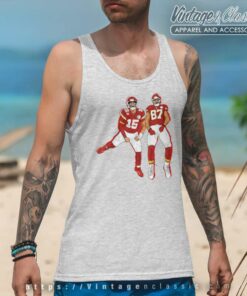 Travis Kelce And Mahomes Chiefs Tank Top Racerback