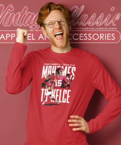 Travis Kelce And Patrick Mahomes Chiefs Long Sleeve Tee