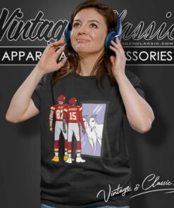 Travis Kelce And Patrick Mahomes Mirror Goats Women TShirt