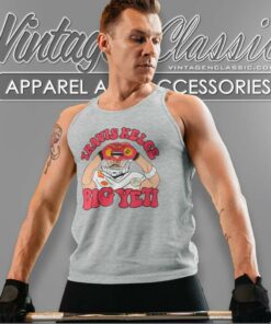 Travis Kelce Big Yeti 87 Football Shirt 4 Travis Kelce Big Yeti 87 Football Tank Top Racerback 1
