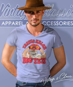 Travis Kelce Big Yeti 87 Football Shirt 6 Travis Kelce Big Yeti 87 Football V Neck TShirt 1