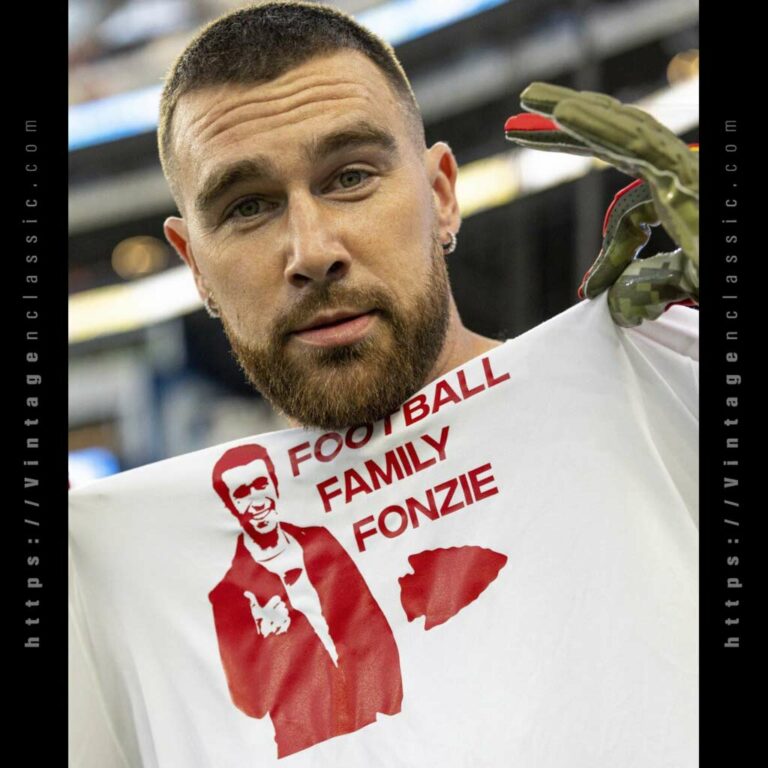 Travis Kelce Football Family Fonzie Chiefs Shirt Travis Kelce Football Family Fonzie Chiefs Shirt