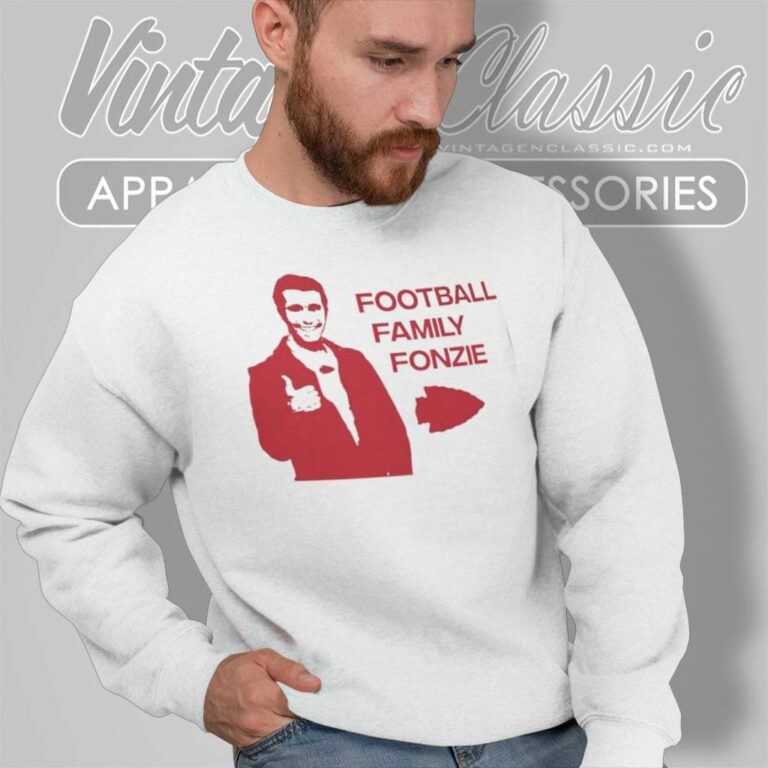 Travis Kelce Football Family Fonzie Chiefs Sweatshirt Travis Kelce Football Family Fonzie Chiefs Sweatshirt