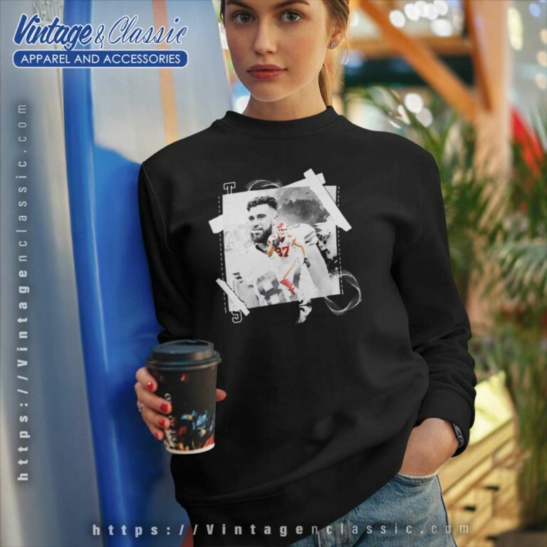 Travis Kelce Football Paper Poster Chiefs 3 Sweatshirt Travis Kelce Football Paper Poster Chiefs 3 Sweatshirt