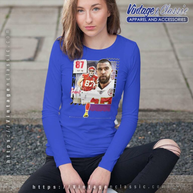 Travis Kelce Football Paper Poster Chiefs 6 Long Sleeve Tee Travis Kelce Football Paper Poster Chiefs 6 Long Sleeve Tee