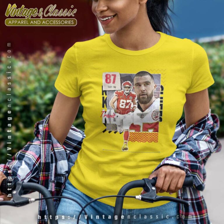 Travis Kelce Football Paper Poster Chiefs 6 Women TShirt Travis Kelce Football Paper Poster Chiefs 6 Women TShirt