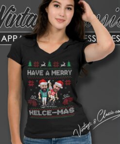 Travis Kelce Have A Merry Kelcemas V Neck TShirt