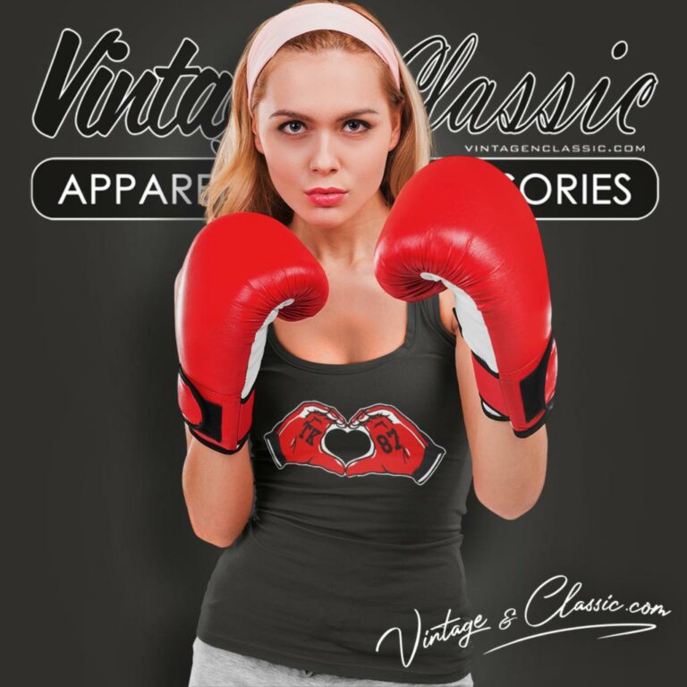 Travis Kelce Kansas City Chiefs Heart Hands Tank Top Racerback Travis Kelce Kansas City Chiefs Heart Hands Tank Top Racerback