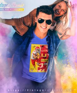 Travis Kelce Kansas City Chiefs Poster V Neck TShirt