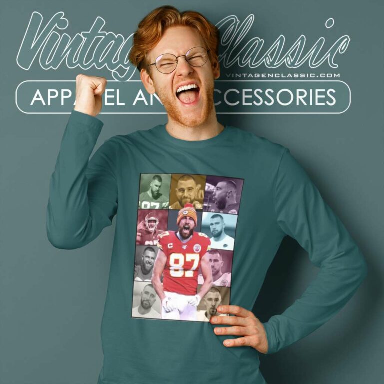 Travis Kelce Kansas City Chiefs The Eras Tour Long Sleeve Tee Travis Kelce Kansas City Chiefs The Eras Tour Long Sleeve Tee