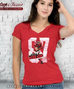 Travis Kelce Kansas City Rough V Neck TShirt
