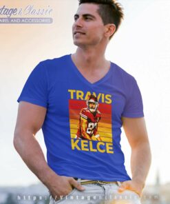 Travis Kelce Shirt Gift For Travis Fan V Neck TShirt