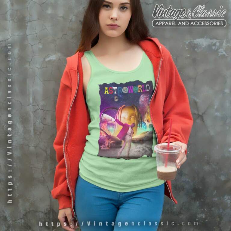Travis Scott Alternate Astroworld Poster Tank Top Racerback Travis Scott Alternate Astroworld Poster Tank Top Racerback