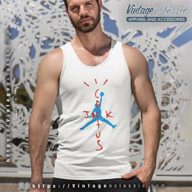 Travis Scott Cactus Jack Jordan Air Tank Top Racerback Travis Scott Cactus Jack Jordan Air Tank Top Racerback