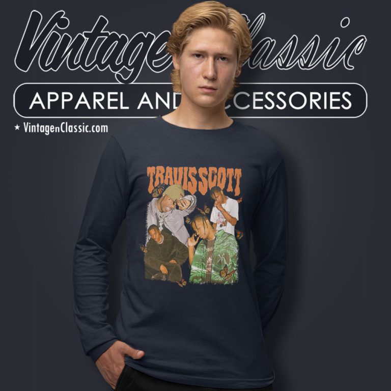 Travis Scott Cartoon Letter Long Sleeve Tee Travis Scott Cartoon Letter Long Sleeve Tee