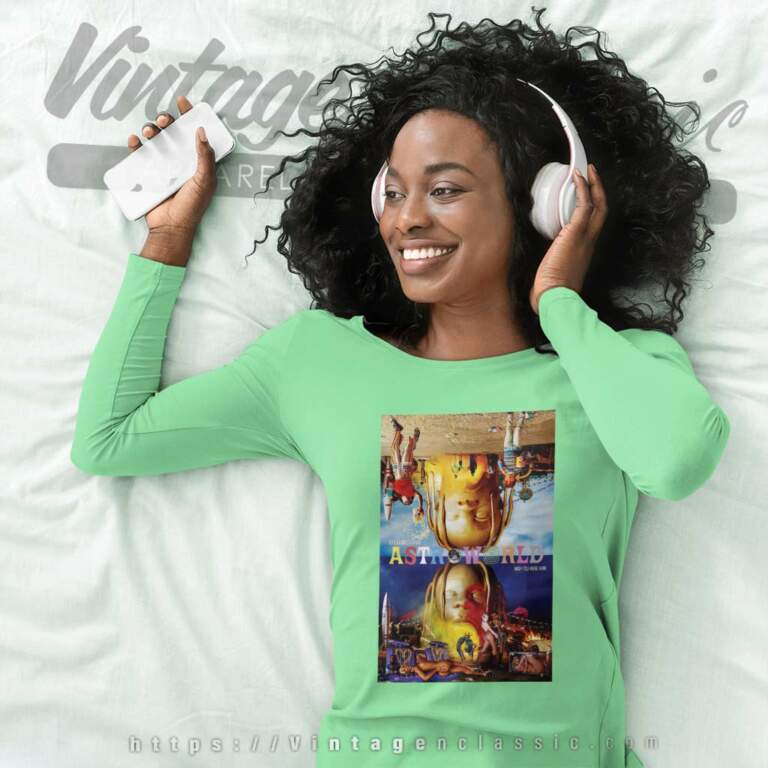 Travis Scott Poster Astroworld Long Sleeve Tee Travis Scott Poster Astroworld Long Sleeve Tee