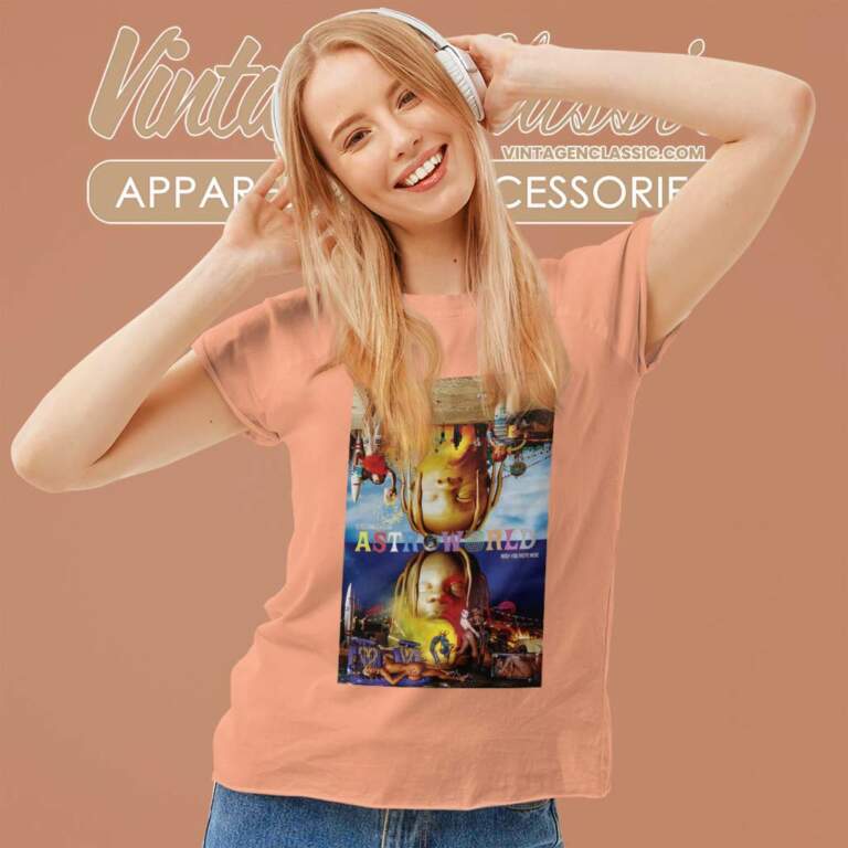Travis Scott Poster Astroworld Women TShirt Travis Scott Poster Astroworld Women TShirt