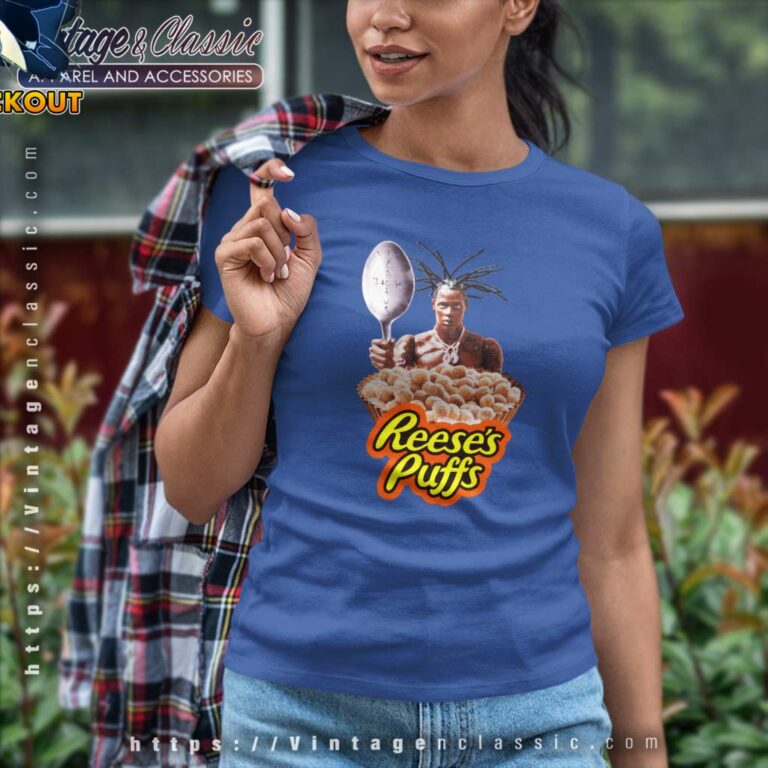 Travis Scott Reeses Puffs Women TShirt Travis Scott Reeses Puffs Women TShirt