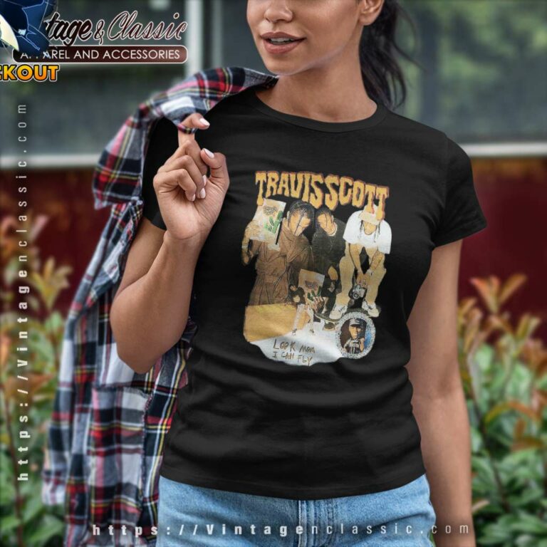 Travis Scott Shirt Look Mom I Can Fly Women TShirt Travis Scott Shirt Look Mom I Can Fly Women TShirt