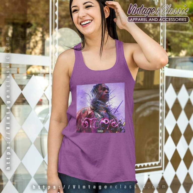 Travis Scott Utopia Album Cover Tank Top Racerback Travis Scott Utopia Album Cover Tank Top Racerback