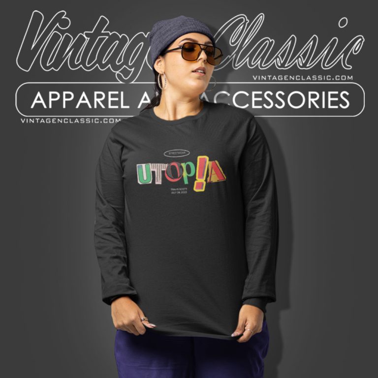 Travis Scott Utopia Album Long Sleeve Tee Travis Scott Utopia Album Long Sleeve Tee