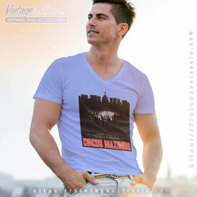 Travis Scott Utopia Circus Maximus Rome Concert V Neck TShirt Travis Scott Utopia Circus Maximus Rome Concert V Neck TShirt