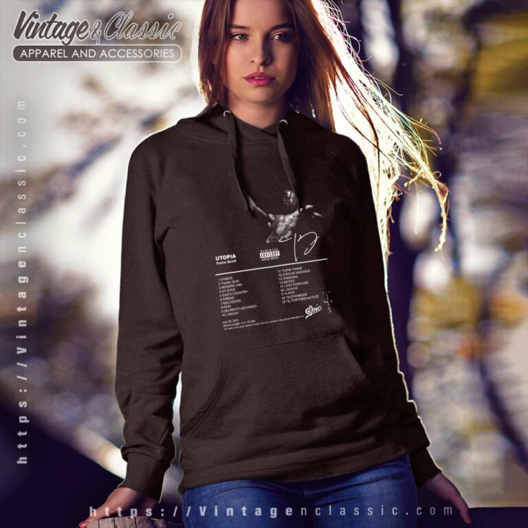 Travis Scott Utopia Minimalist Poster Hoodie Travis Scott Utopia Minimalist Poster Hoodie