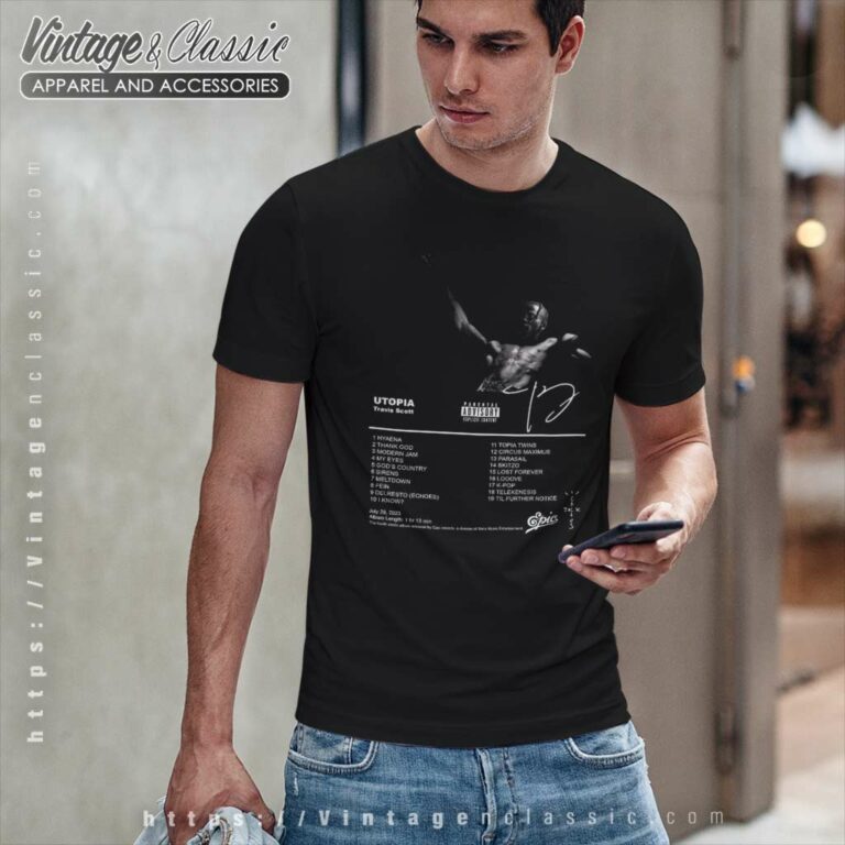 Travis Scott Utopia Minimalist Poster T Shirt Travis Scott Utopia Minimalist Poster T Shirt