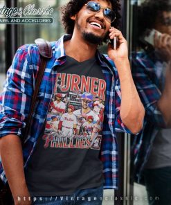 Trea Turner Shirt Bryce Harper Wearing His Trea Turner 5 Trea Turner Shirt Bryce Harper Wearing His Trea Turner V Neck TShirt