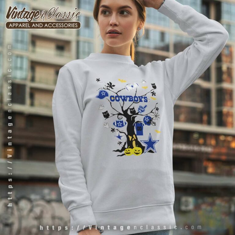 Tree Halloween Dallas Cowboys Sweatshirt Tree Halloween Dallas Cowboys Sweatshirt