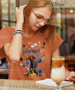 Tree Halloween Dallas Cowboys Women TShirt