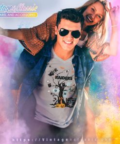 Tree Halloween Las Vegas Raiders V Neck TShirt