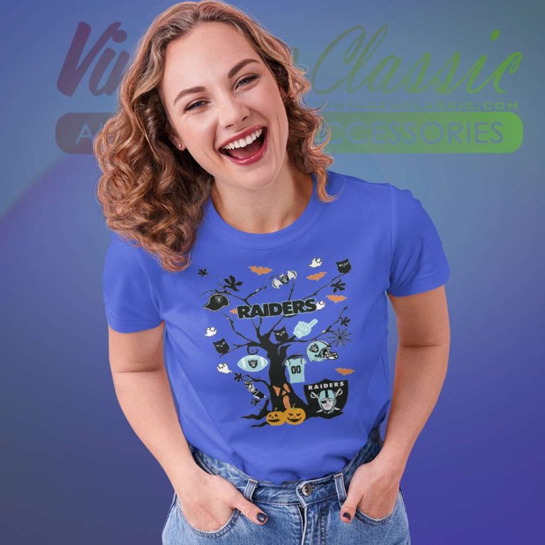 Tree Halloween Las Vegas Raiders Women TShirt Tree Halloween Las Vegas Raiders Women TShirt