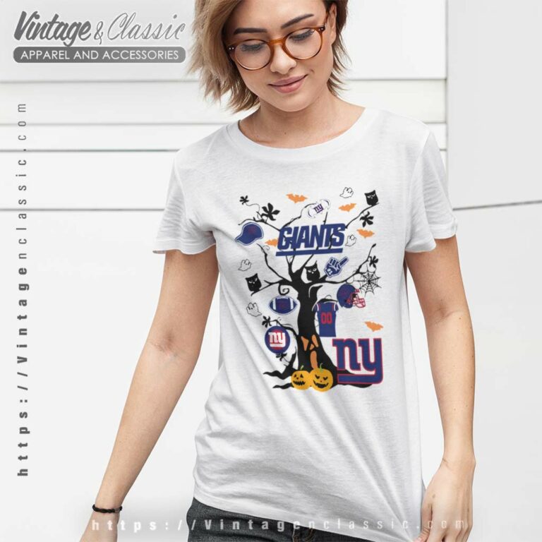 Tree Halloween New York Giants Women TShirt Tree Halloween New York Giants Women TShirt