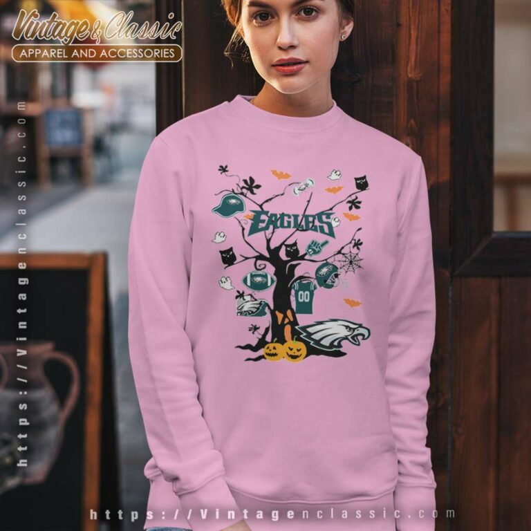 Tree Halloween Philadelphia Eagles Sweatshirt Tree Halloween Philadelphia Eagles Sweatshirt